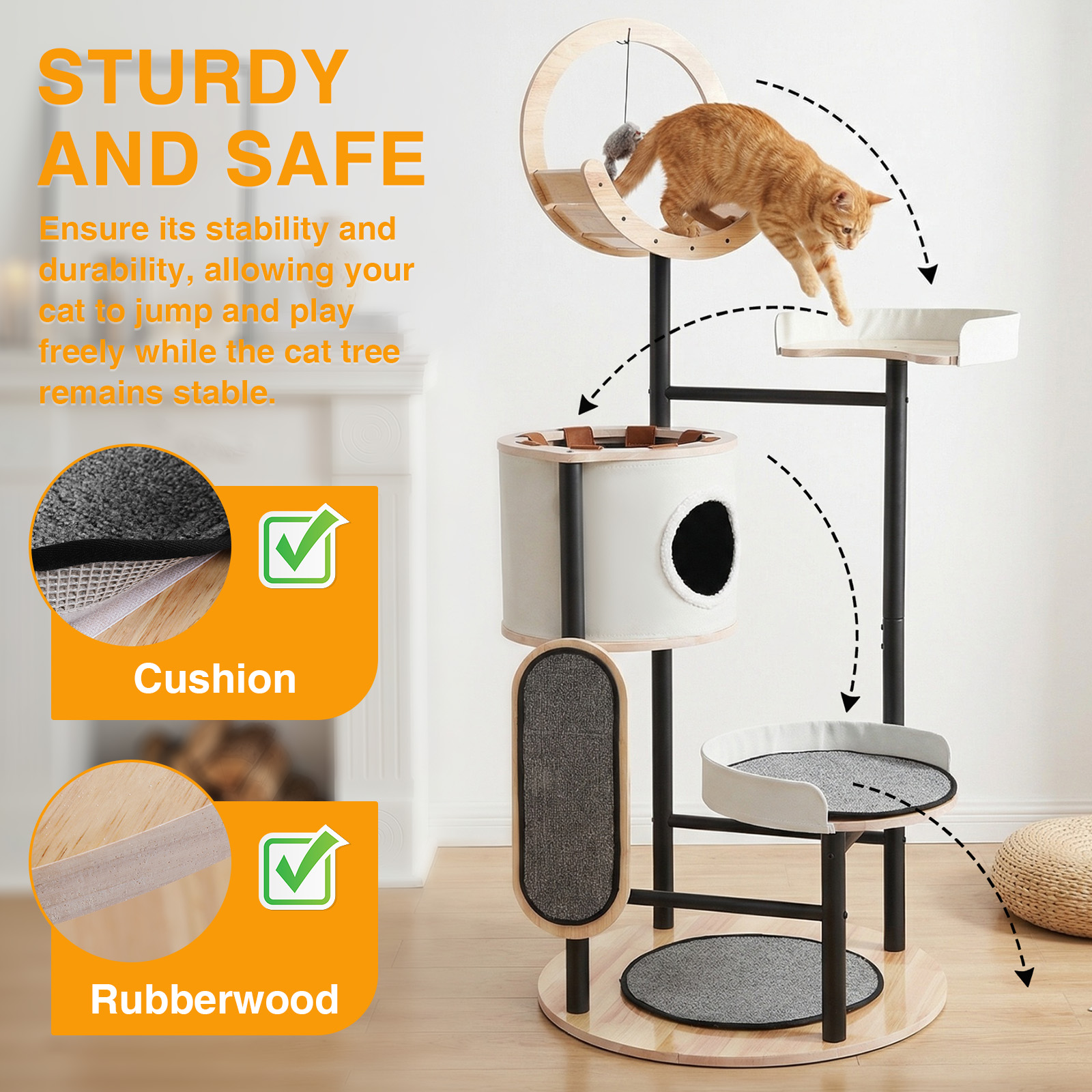 66-Inch Cat Tree with Scratchi - Pet X Supplies & Tack Grooming review and price