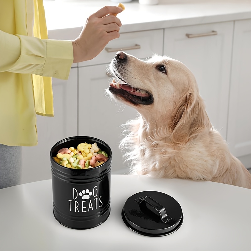 Metal Dog Treat Container Dog  - Pet Supplies Dog Food review and price