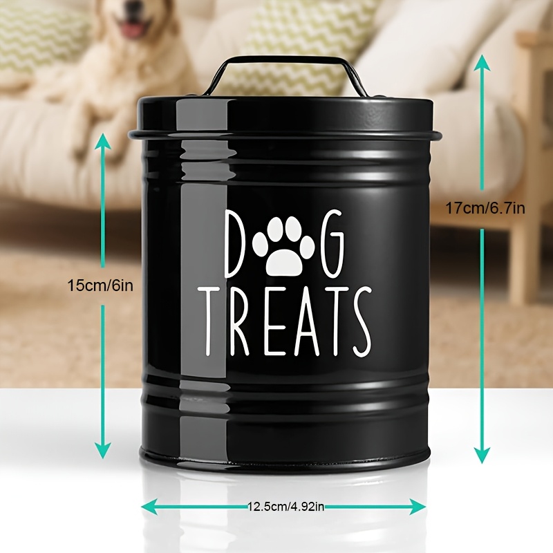 Metal Dog Treat Container Dog  - Pet Supplies Dog Food review and price