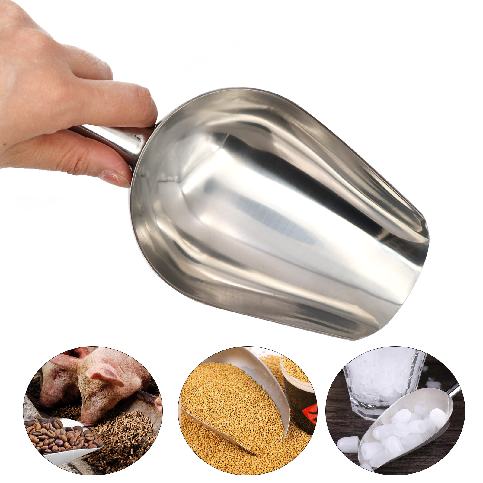 Pet Food Shovel Stainless Stee - Pet Supplies Dog Food review and price