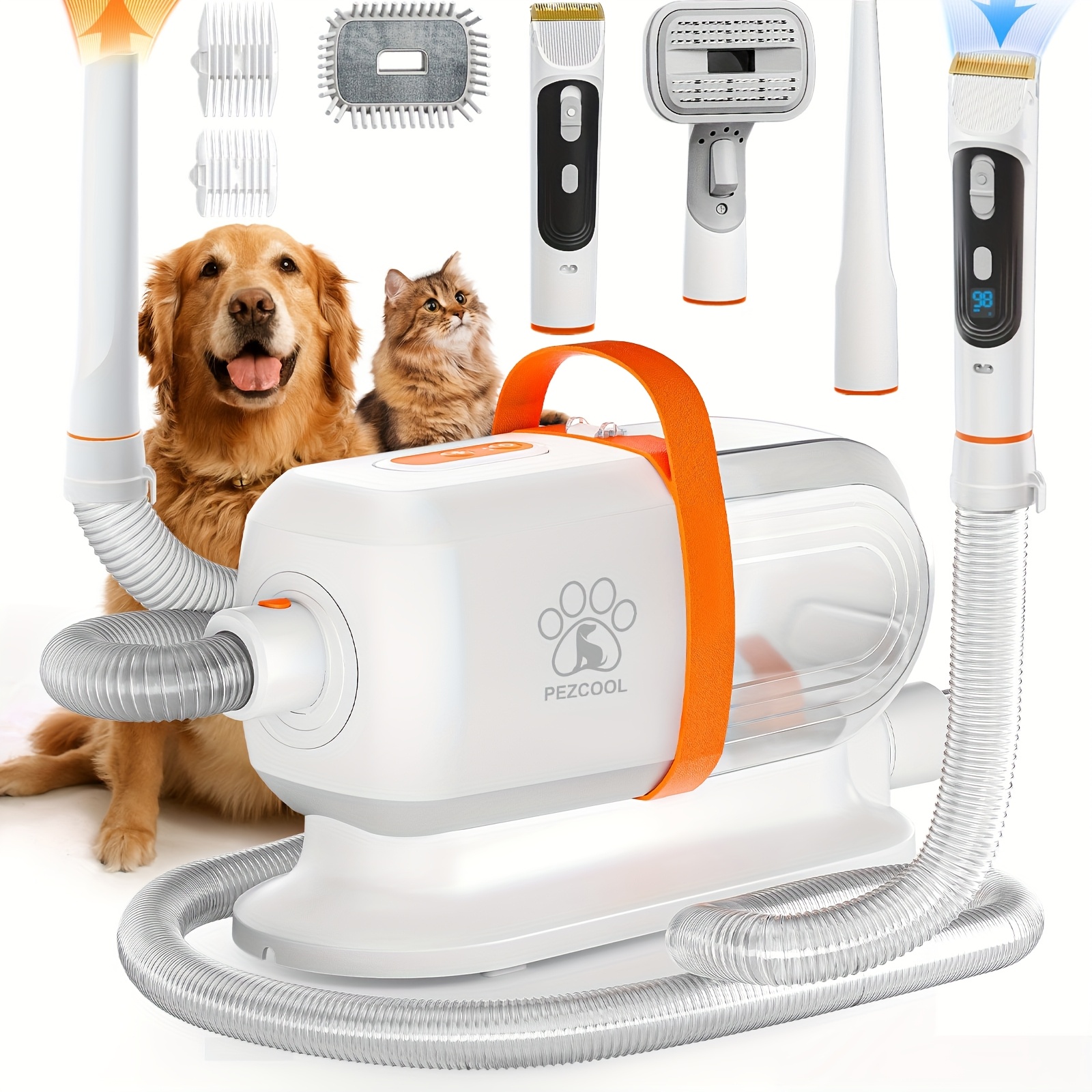 8-in-1 Dog Grooming Vacuum for - Pet Supplies Grooming Hours review and price