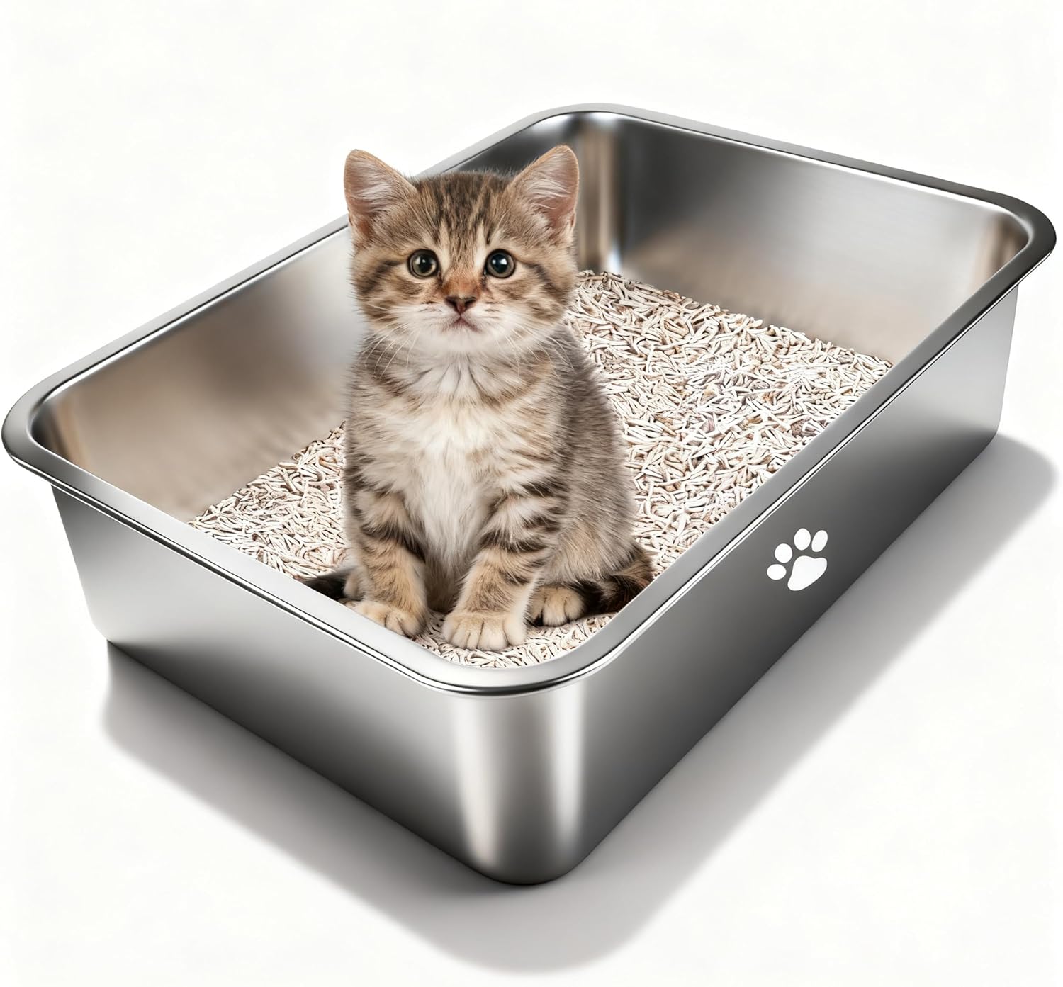 Stainless Steel Cat Litter Box - Pet X Supplies & Tack Grooming review and price